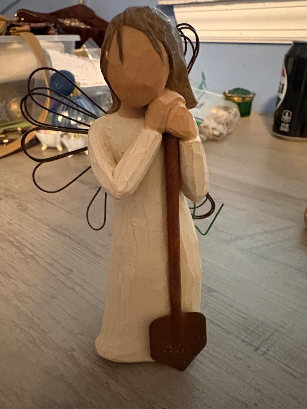 Willow Tree Cream & Brown Angel of the Garden Figurine